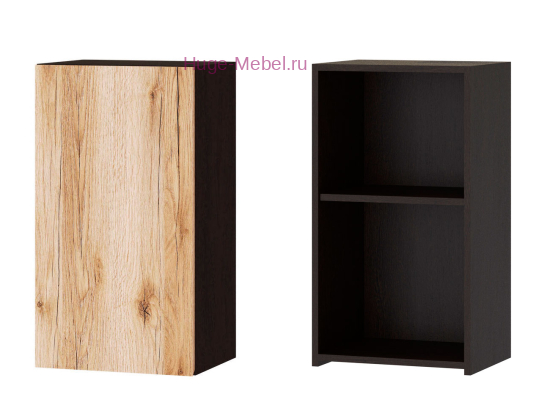 Кухонный шкаф верхний 400 Плейона (венге/дуб делано)