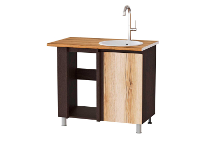 Кухонный шкаф нижний угловой 1000 Плейона (венге/дуб делано)