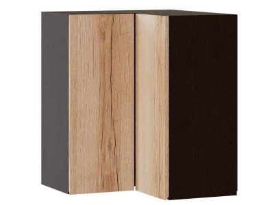 Кухонный шкаф верхний угловой 600 Плейона (венге/дуб делано)