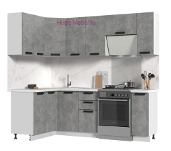 Угловая кухня 230х130 "Пасаденна"