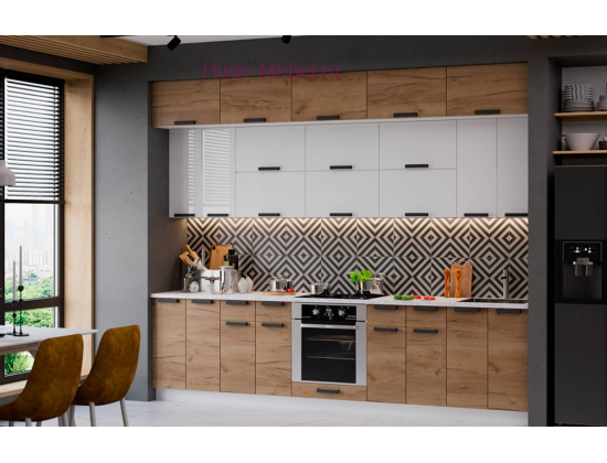 Кухня трехуровневая 3 метра "Пасаденна"