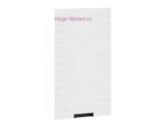 Кухонный фасад Ф-261 холст белый с фрезеровкой (Сахара)