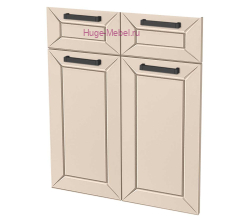 Кухонный фасад Ф-51-М холст брюле (Альфа)