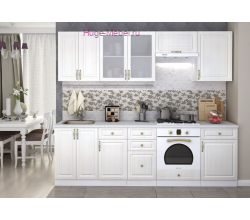 Кухня 2.5 метра "Юлия сандал белый"