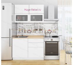 Маленькая кухня 1 метр "Ксения белая"