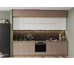 Кухня 3 метра "Ксения" с антресолями