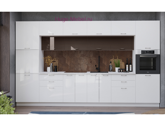 Кухня 3.6 метра "Ксения" глянец