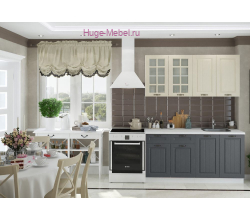 Кухня 1.8 метра "Мария" графит+крем