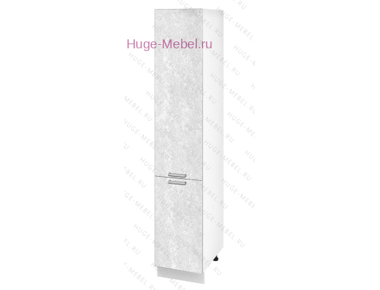 Кухонный пенал напольный 400 Бетон (бетон белый)