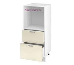 Пенал кухонный малый с нишей и ящиками 600 Катрин (крем)