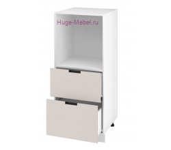 Пенал кухонный малый с нишей и ящиками 600 Сахара (мокко)