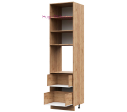 Корпус кухонного пенала с 2 ящиками 600х2340 ПВ (дуб крафт)