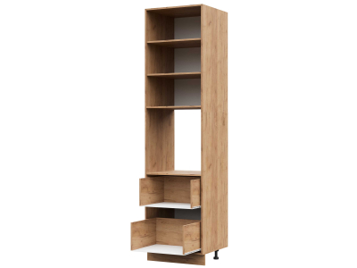 Корпус кухонного пенала с 2 ящиками 600х2340 ПВ (дуб крафт)