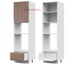 Пенал кухонный для встраиваемой техники 600 Дина (шимо темный)