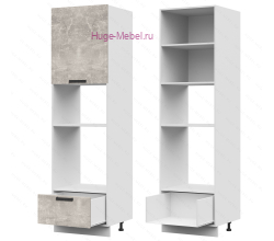 Пенал кухонный для встраиваемой техники 600 Пасаденна (ателье светлое)