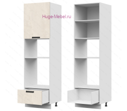 Пенал кухонный для встраиваемой техники 600 Пасаденна (шелковый камень)