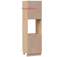 Пенал кухонный напольный с нишей 600 Ксения (кофе с молоком) корпус крафт