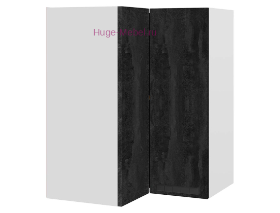 Угловой шкаф верхний прямой 600 Пасаденна (угольный камень)