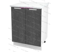 Шкаф кухонный нижний 600 Бетон (бетон чёрный)