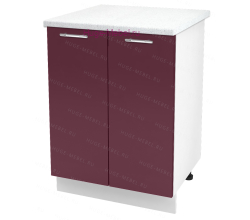 Шкаф кухонный нижний 600 Ксения (бордо)
