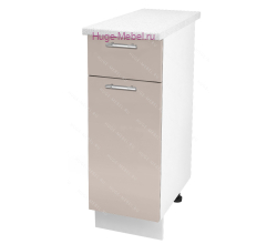 Нижний кухонный шкаф с ящиком  300 Ксения (кофе с молоком)