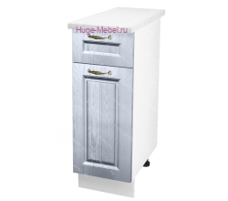 Нижний кухонный шкаф с ящиком  300 Мария (сталь)