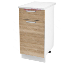 Нижний кухонный шкаф с ящиком  400 Бетон (дуб сонома)