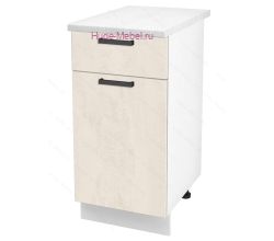 Нижний кухонный шкаф с ящиком  400 Пасаденна (шелковый камень)