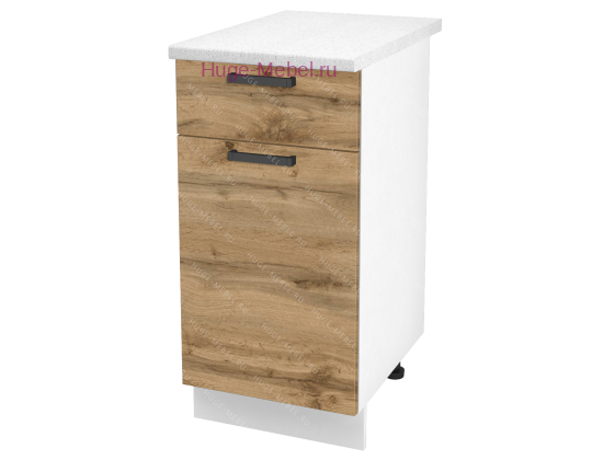 Нижний кухонный шкаф с ящиком  400 Пасаденна (дуб вотан)