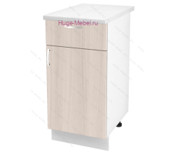 Нижний кухонный шкаф с ящиком  400 Дина (шимо светлый)