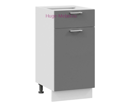 Нижний кухонный шкаф с ящиком 400 Катрин (софт графит)
