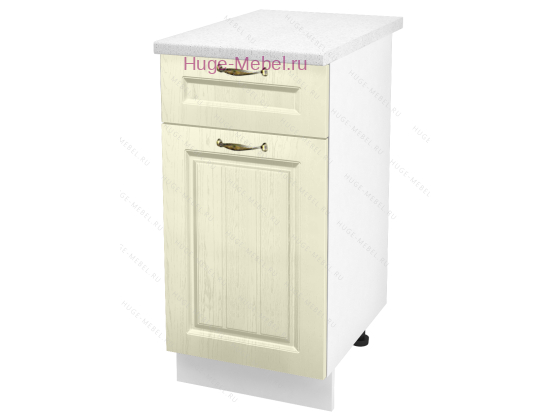 Нижний кухонный шкаф с ящиком  400 Мария (крем)