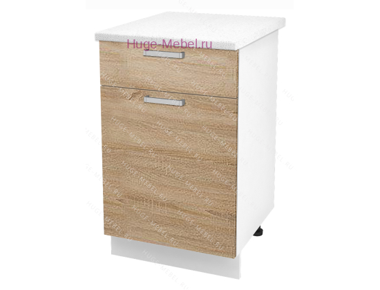 Нижний кухонный шкаф с ящиком  500 Бетон (дуб сонома)