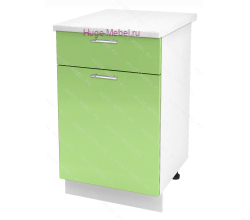 Нижний кухонный шкаф с ящиком  500 Ксения (олива)