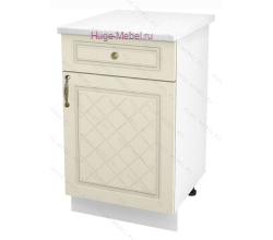 Нижний кухонный шкаф с ящиком  500 Модена (дуб ваниль)