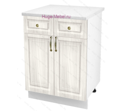 Нижний кухонный шкаф с ящиком  600 Юлия (сандал белый)