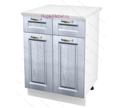 Нижний кухонный шкаф с ящиком  600 Мария (сталь)
