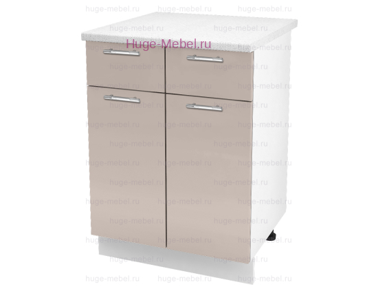 Нижний кухонный шкаф с ящиком  600 Ксения (кофе с молоком)