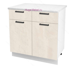 Нижний кухонный шкаф с ящиком  800 Пасаденна (шелковый камень)
