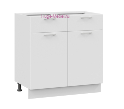 Нижний кухонный шкаф с ящиком 800 Катрин (софт вайт)