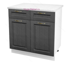 Нижний кухонный шкаф с ящиком  800 Мария (графит)