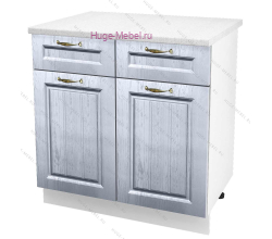 Нижний кухонный шкаф с ящиком  800 Мария (сталь)