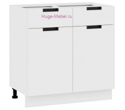 Нижний кухонный шкаф с ящиком 800 Сахара (белый)