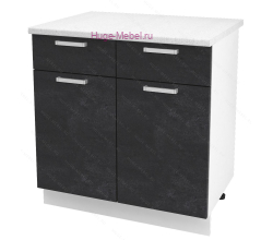 Нижний кухонный шкаф с ящиком  800 Бетон (бетон чёрный)