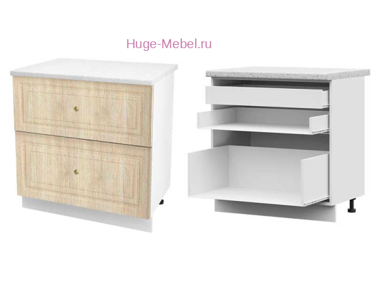 Кухонный шкаф нижний с внутренним ящиком 800 Юлия (дуб сонома)