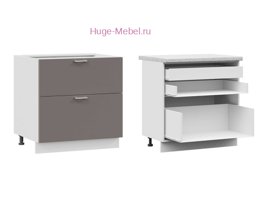 Кухонный шкаф нижний с внутренним ящиком 800 Катрин (муссон)