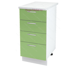 Нижний кухонный шкаф 4 ящика 400 Ксения (олива)