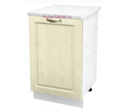 Шкаф кухонный нижний 600 Мария Ф105 (крем)
