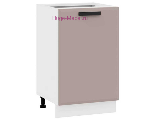 Шкаф кухонный нижний 500 Призма (мокко супермат)