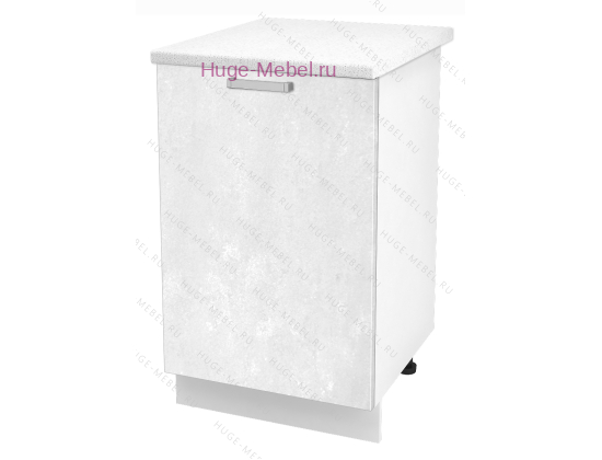 Шкаф кухонный нижний 500 Бетон (бетон белый)